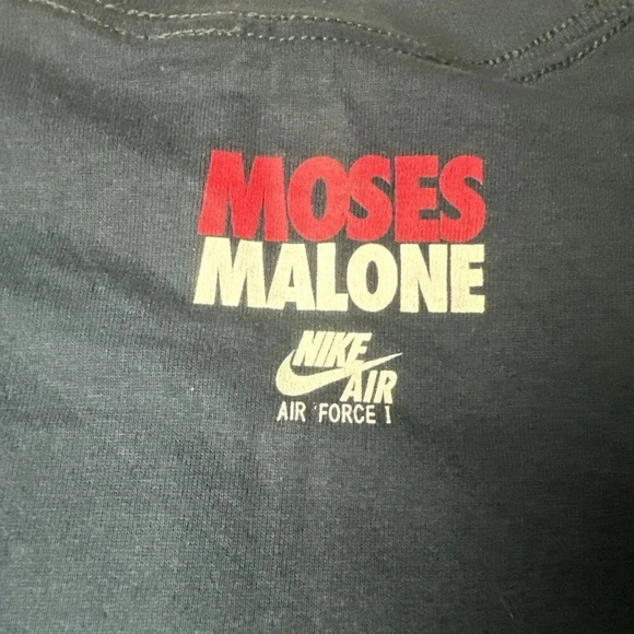 Rare  NIKE Men's Blue T- Shirt Moses Malone Promo AF1 size 3XL NWT - Picture 12 of 15
